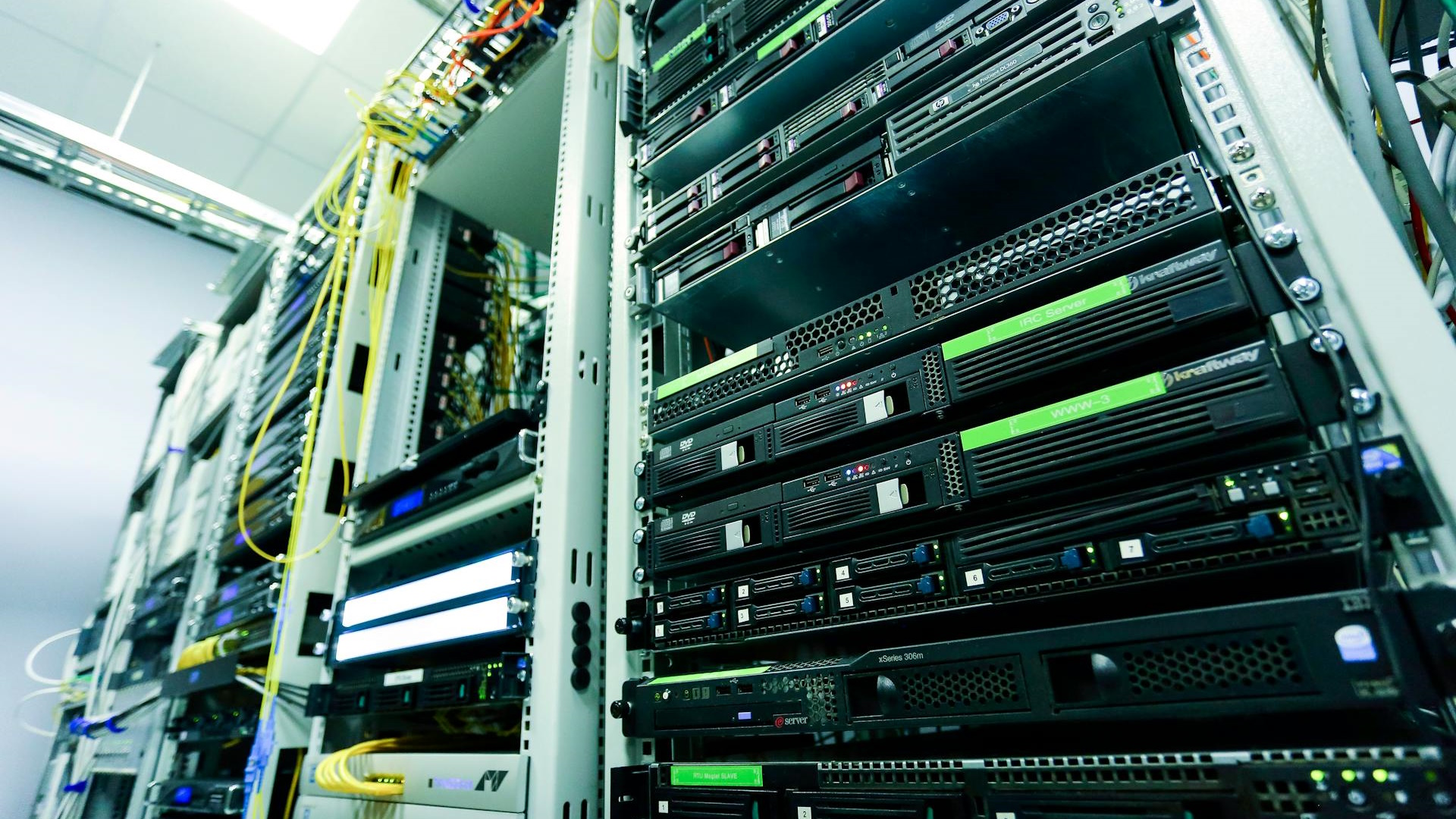 Servers in racks